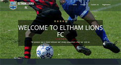 Desktop Screenshot of elthamlionsfc.com