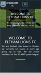 Mobile Screenshot of elthamlionsfc.com